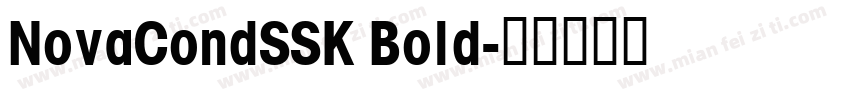 NovaCondSSK Bold字体转换